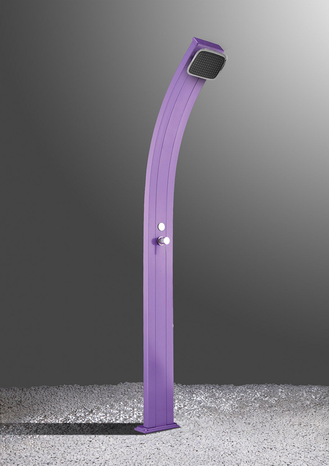 Doccia Solare da Esterno Giardino 30L Miscelatore Arkema Spring Viola