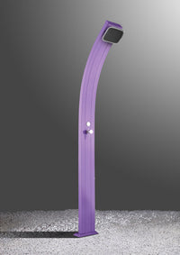 Doccia Solare da Esterno Giardino 30L Miscelatore Arkema Spring Viola