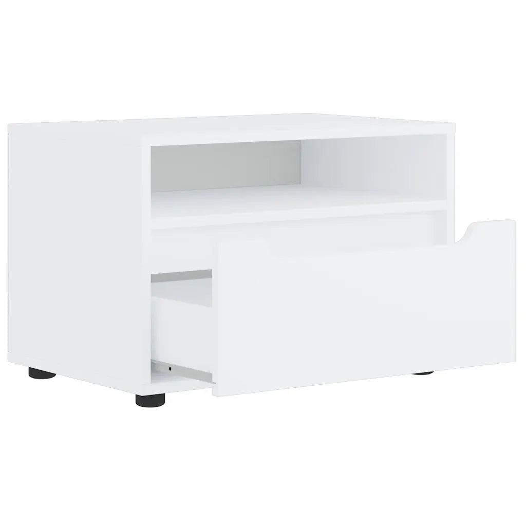 Mobile TV VISNES Bianco 60x40x38 cm in Legno Multistrato