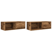 Mobili Porta TV 2 pz | Armadietto TV | Mobile Porta TV Legno Antico 80x31x25,5 cm in Truciolato