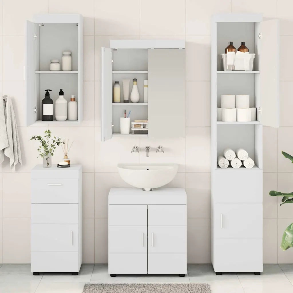Set di mobili per il bagno TULUM 5 pcs Bianco 60 x 34 x 63 cm