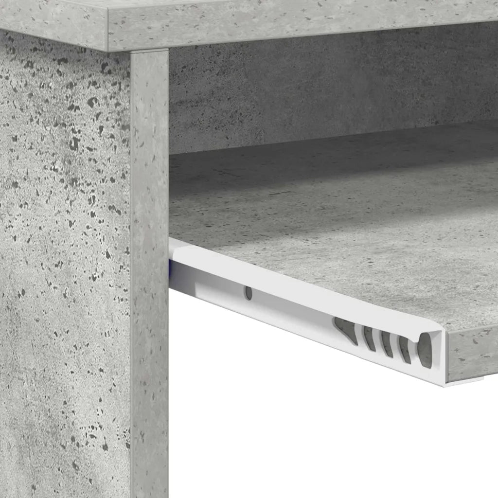 Scrivania Grigio cemento 120,5 x 44 x 88,5 cm Legno multistrato 869477