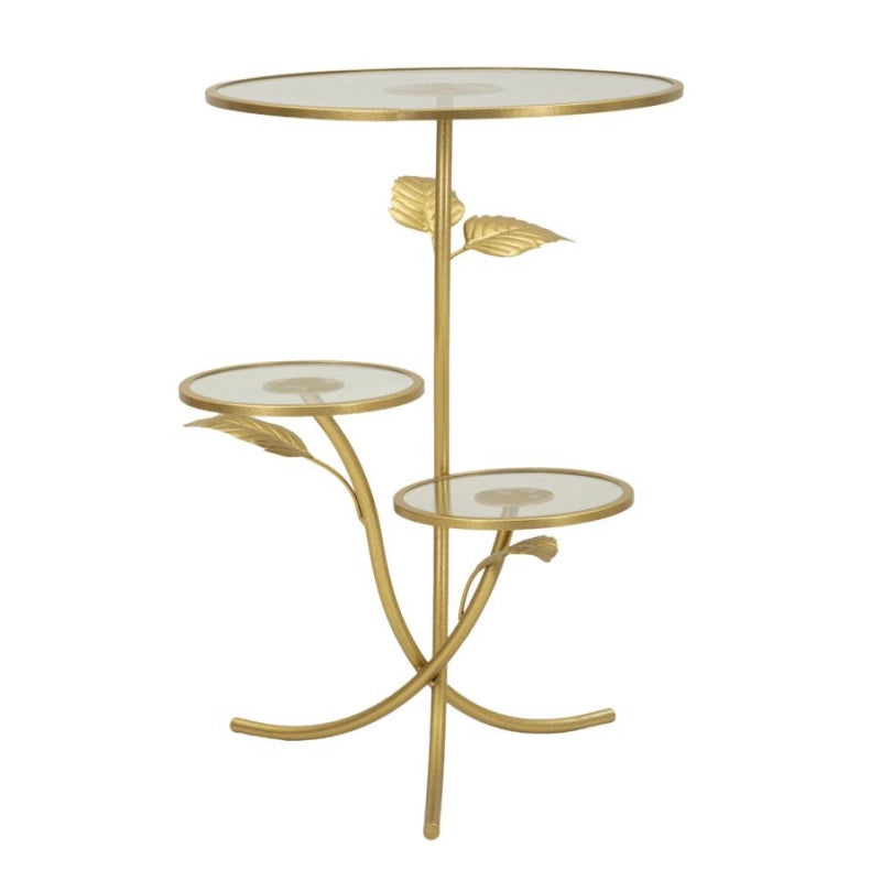 Tavolinetto 3 Ripiani Leaf cm ø 54x69,5