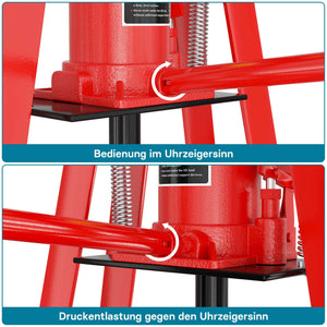 Pressa idraulica da officina 6t Pressa con telaio ad A per cuscinetti