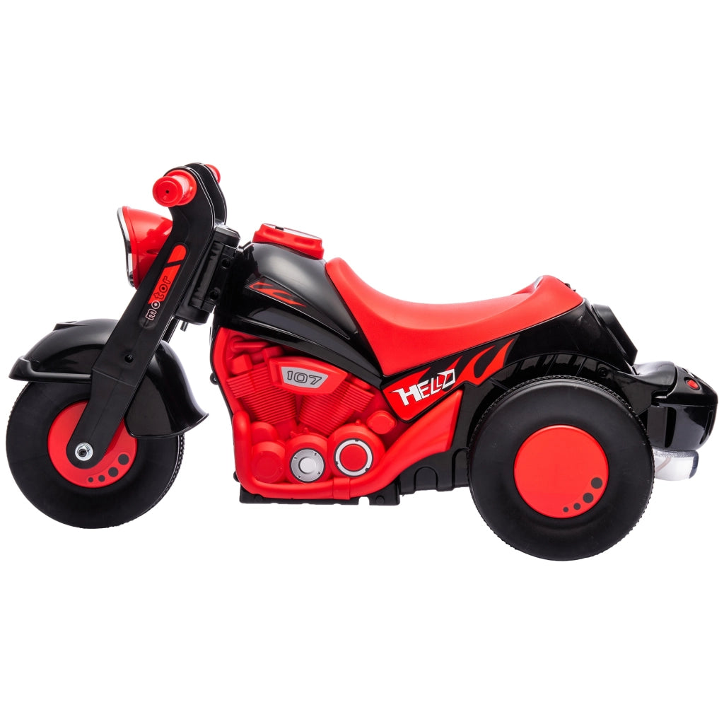 Moto Draisienne per Bambini 2-5 Anni con Musica e Bolle ¨C Zephmum ¨C Nero 80x35.5x42 cm
