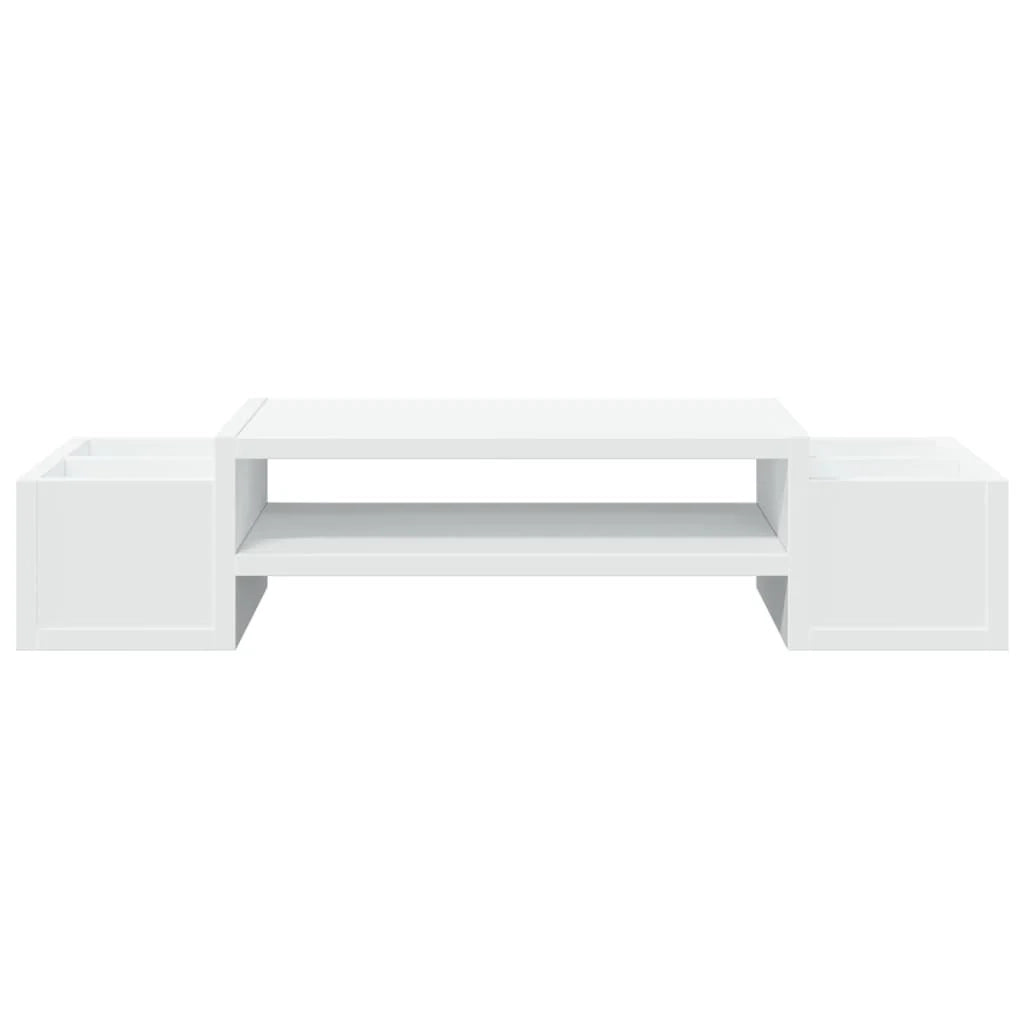 Supporto per monitor scrivania con contenitore legno ingegnerizzato bianco 02_0044921