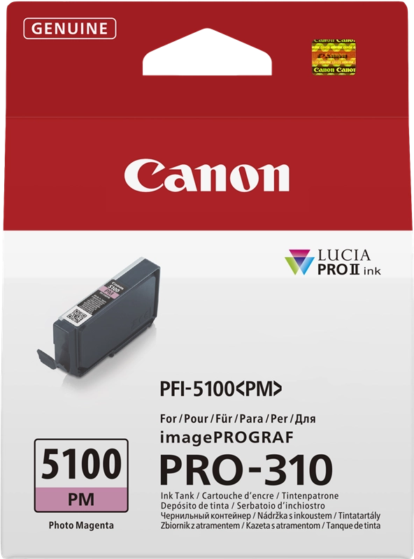 Canon PFI-5100 PM cartuccia d'inchiostro 1 pz Originale Magenta per foto