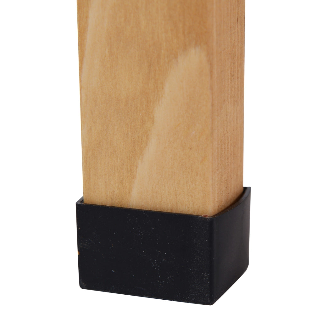 Tavolo da giardino in legno con piano in metallo ¨C Minimal ¨C 76x37x89 cm Natural