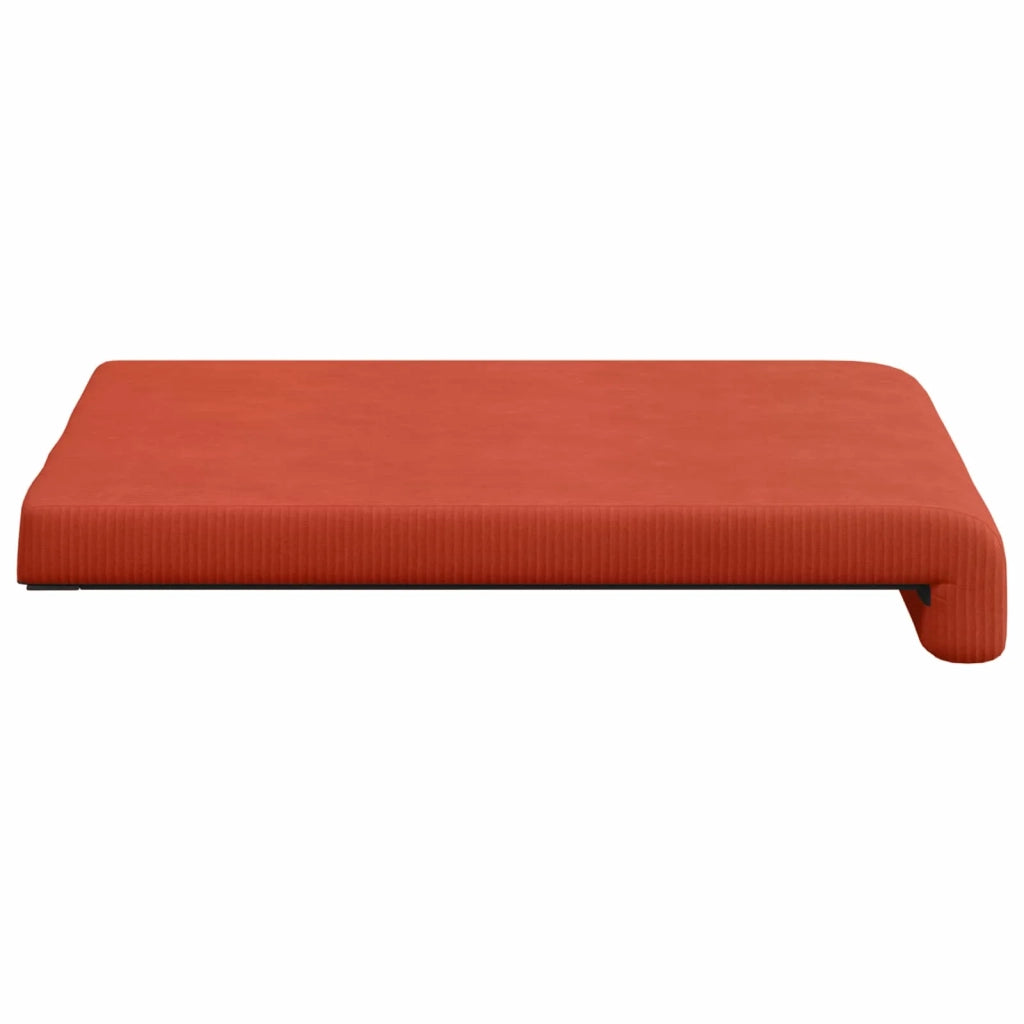 Cuscino per panchina 4 pcs corduroy Rosso Arancio 42043141