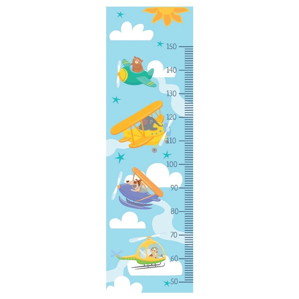 Metro Parete Misura Crescita Bambini in PVC 36x120 Cm Righello Grafico Altezza Muro Bimbi DIS_B