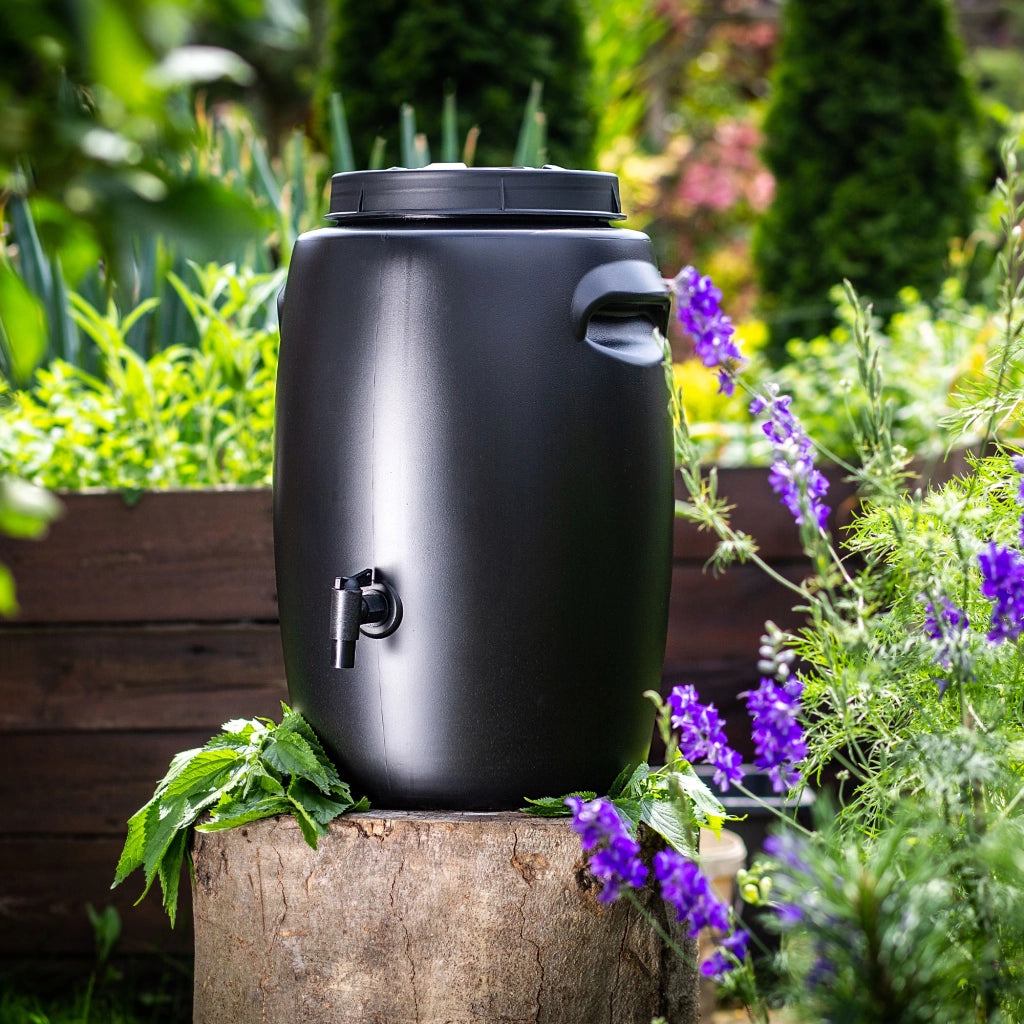 Compostiera da giardino KADAX da 55 litri, contenitore per fertilizzanti domestici utilizzabile tutto l'anno con rubinetto, robusta.