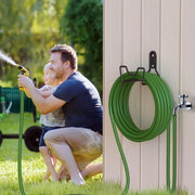Supporto per tubo di irrigazione in metallo nero da parete - supporto per tubo di irrigazione con fissaggio