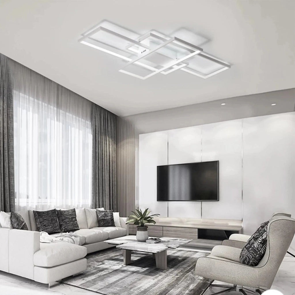 Plafoniera Moderna A Led + Telecomando App660 Bianco