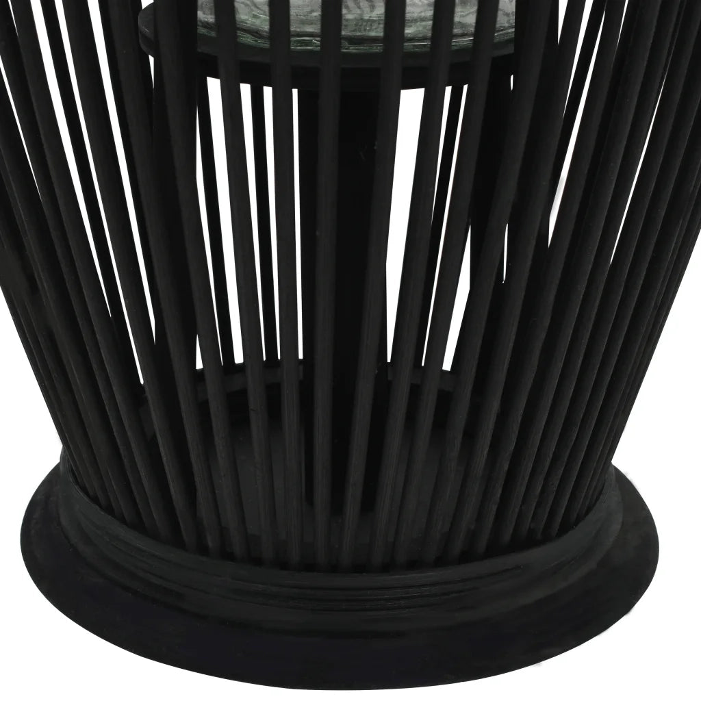 Supporto per Lanterna a Sospensione in Bambù 60 cm Nero 246813