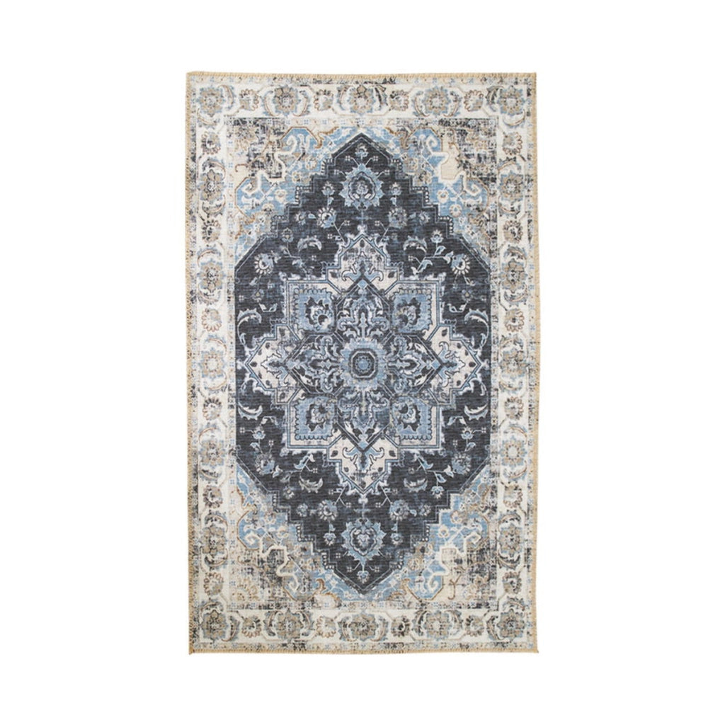 Tappeto Rettangolare Havana, Blu, Polistirene Cinigliato, 230x160x1 cm