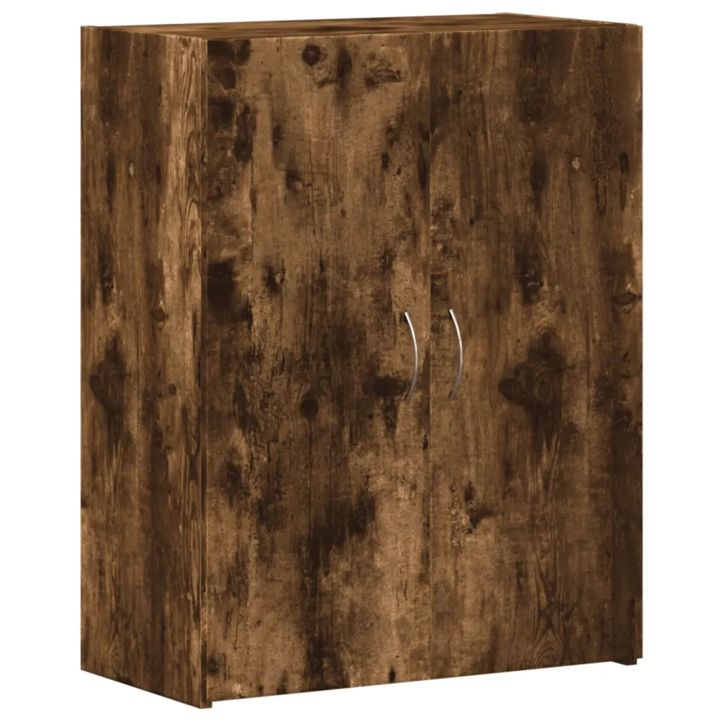 Schedario Rovere Fumo 60x32x77,5 cm in Legno Multistrato 840769