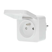 Presa Esterna Connessa Impermeabile IP44 Wattmetro Zigbee 3.0 Bianco Nedis