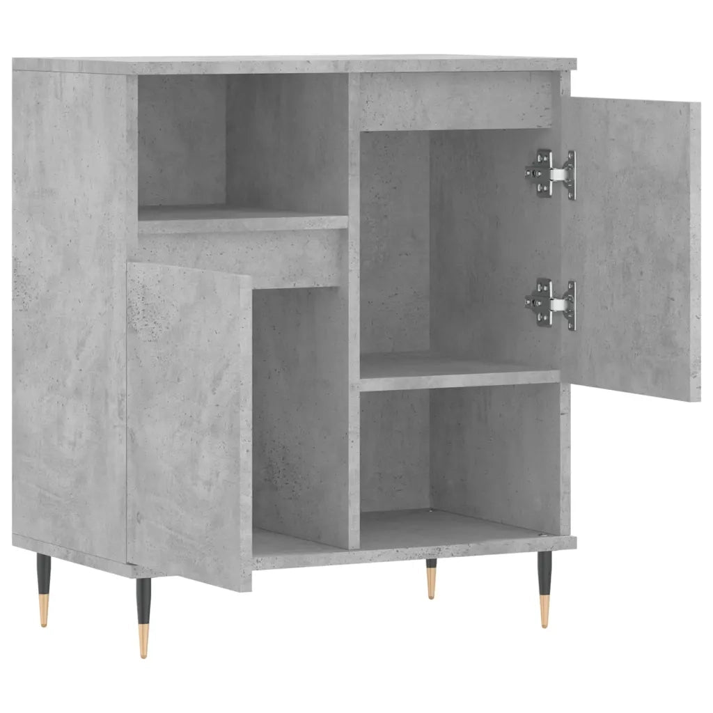 Credenza Grigio Cemento 60x35x70 cm in Legno Multistrato 831184