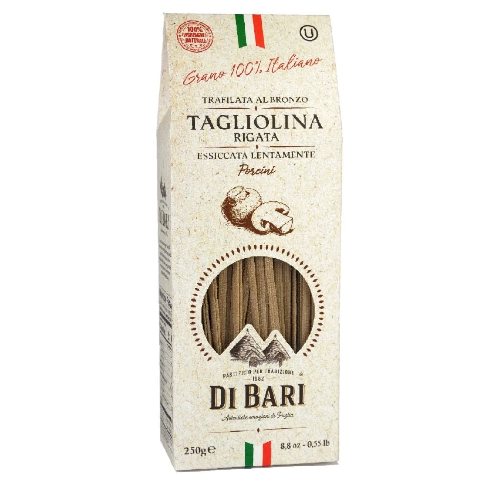 Tarall'oro tagliolina ai funghi porcini pasta trafilata al bronzo in confezione da 250 grammi