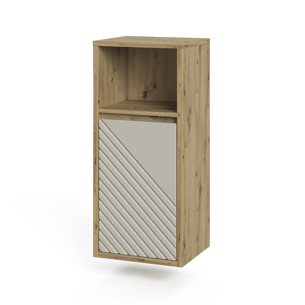 Mobiletto bagno Viola Rovere artigianale/Cachemire 37.8 x 80 cm Vicco