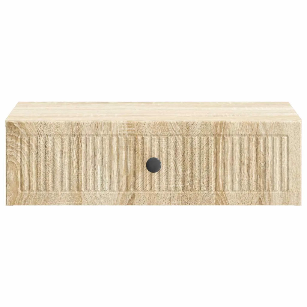 Tavolino da Parete Laterale Rovere Sonoma 59 x 34,5 x 17 cm 897977