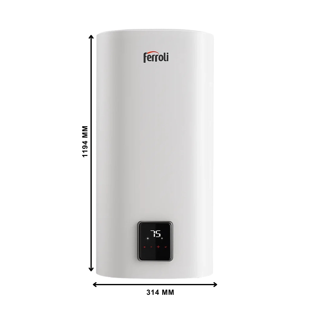 Titano twin scaldacqua elettrico compatto doppio serbatoio wi-fi *** capacità 100 litri , confezione 1
