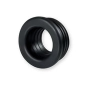 Morsetto in gomma nera per canotti diametro estendibile 46 mm