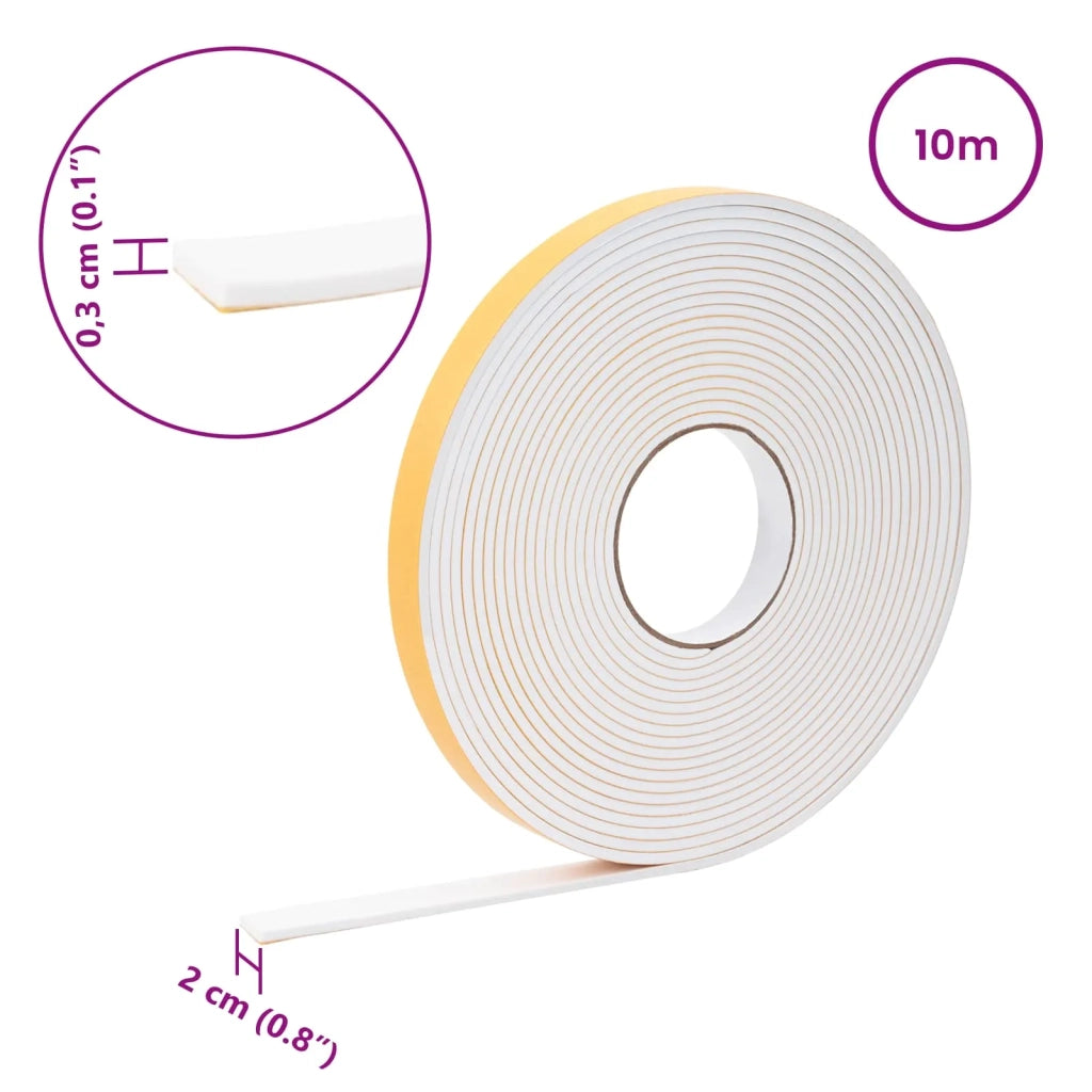Nastro adesivo in schiuma Bianco 20mm x 10m Schiuma CR 42024129