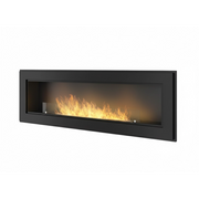 Caminetto a Bioetanolo Frame 1500 SimpleFire da incasso con Vetro - Nero Opaco
