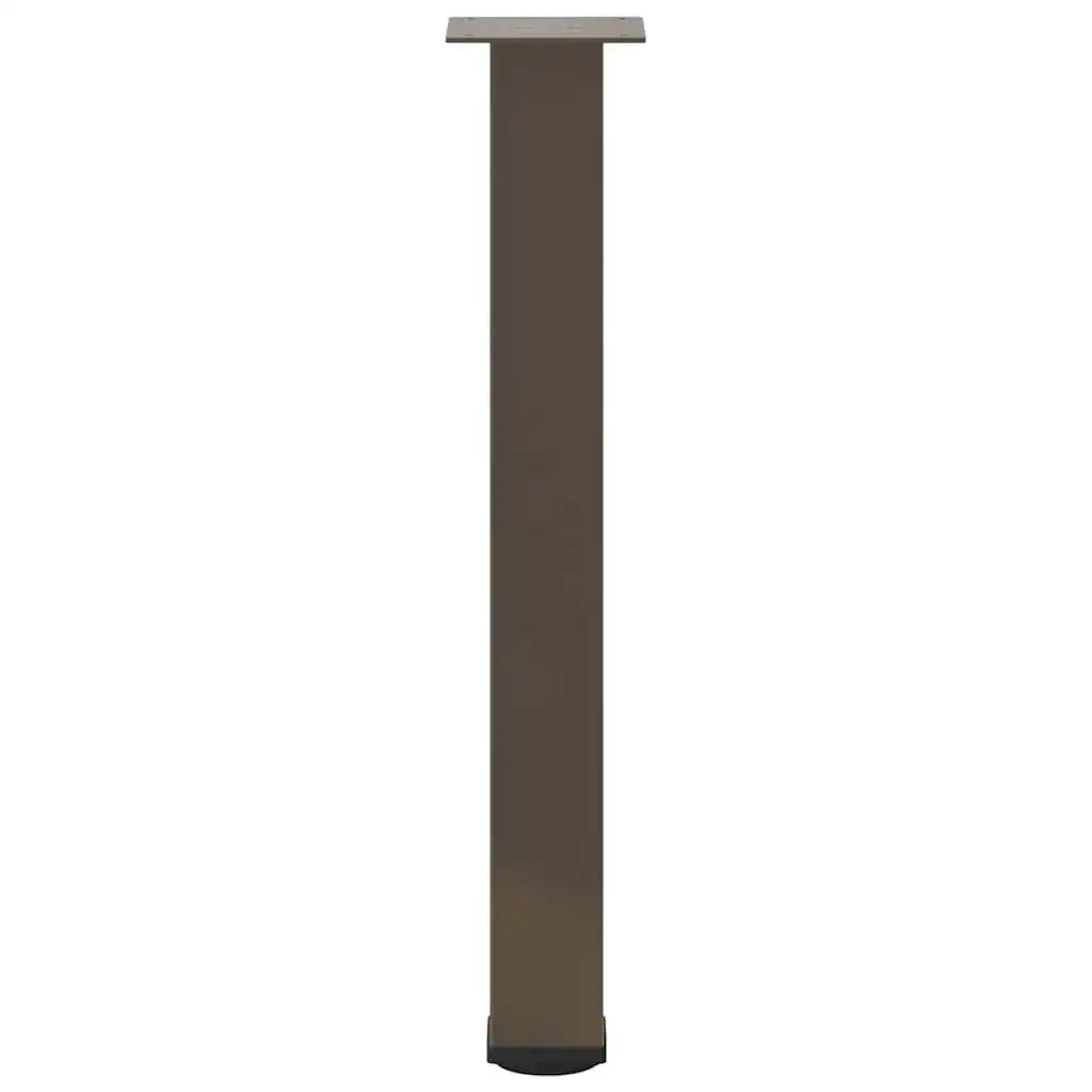 Gambe per tavolo consolle 4 pz | Piede del tavolo in acciaio naturale 72-74 cm