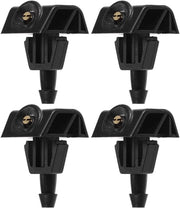 Kit di pulitori parabrisori in plastica - 4 pezzi - con connessione diretta - per Nissan Note 2006-2013 - facile da installare - spruzzatore