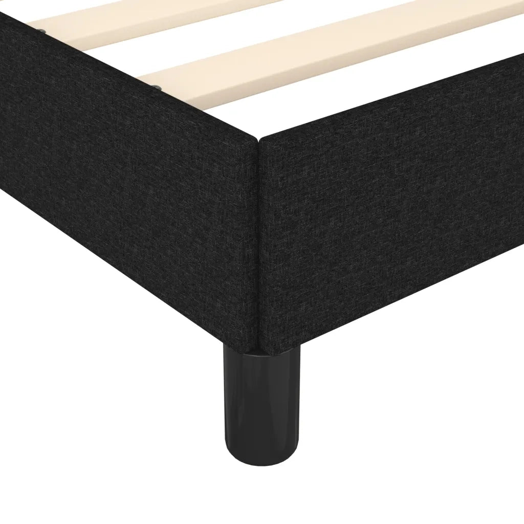 Giroletto senza Materasso Nero 90x200 cm in Tessuto 347036