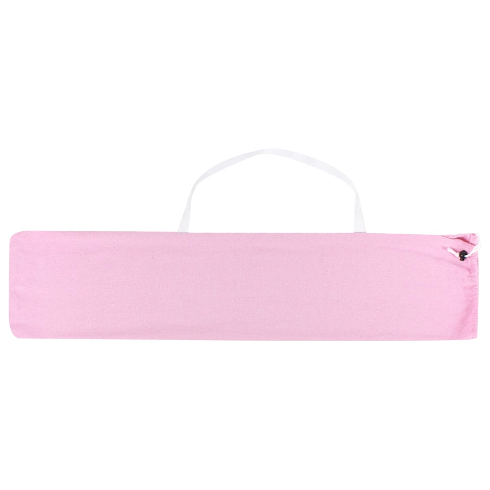 Sedia amaca a dondolo sospesa in cotone rosa per interni ed esterni in stile boho
