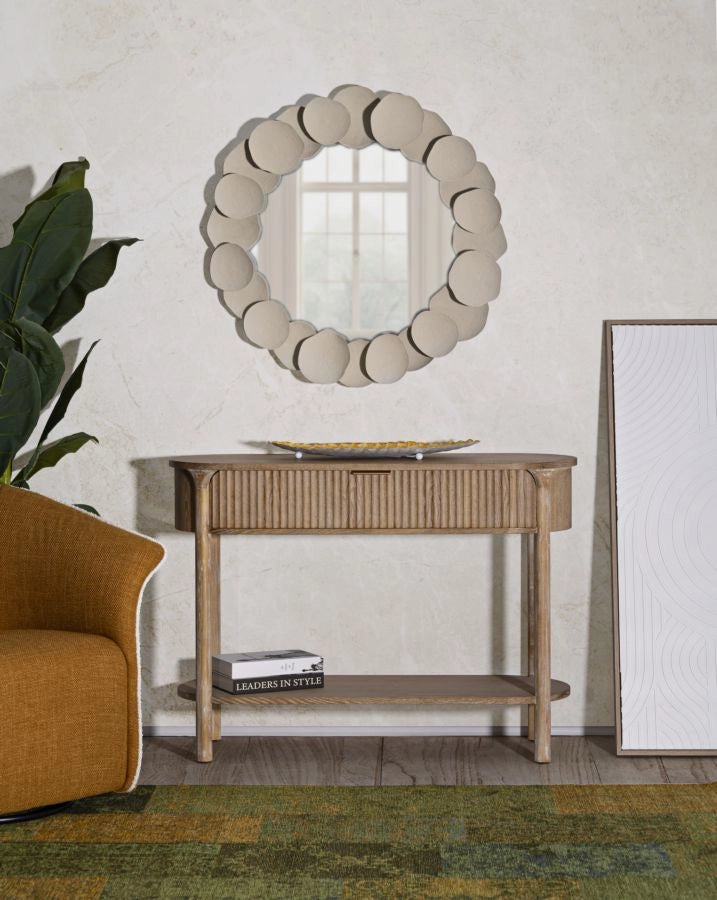 Console Goteborg 110x40x80 cm in Abete e MDF e Ferro