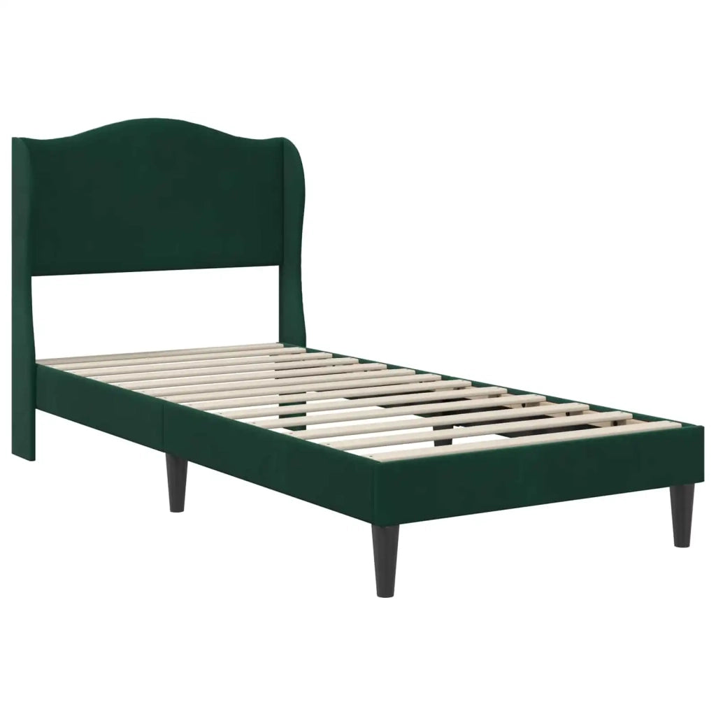 Struttura del letto Verde Scuro 80 x 200 cm Velluto 42027883