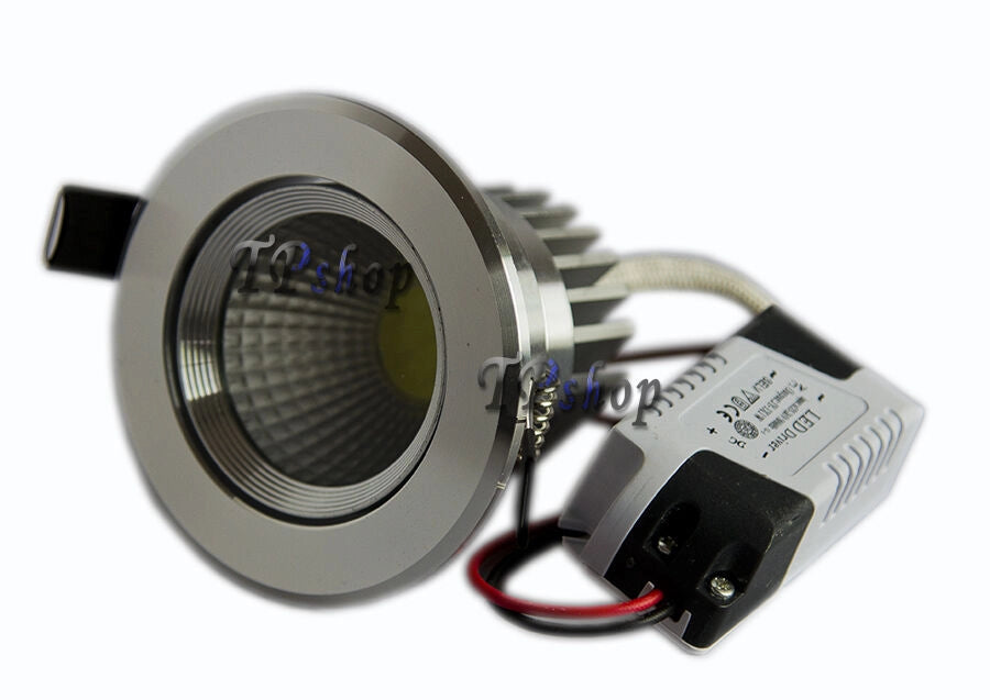 FARETTO COB LED 5W 7W 10W 15W INCASSO ALETTE A MOLLA CON LED DRIVER BIANCA Non applicabile,5 W