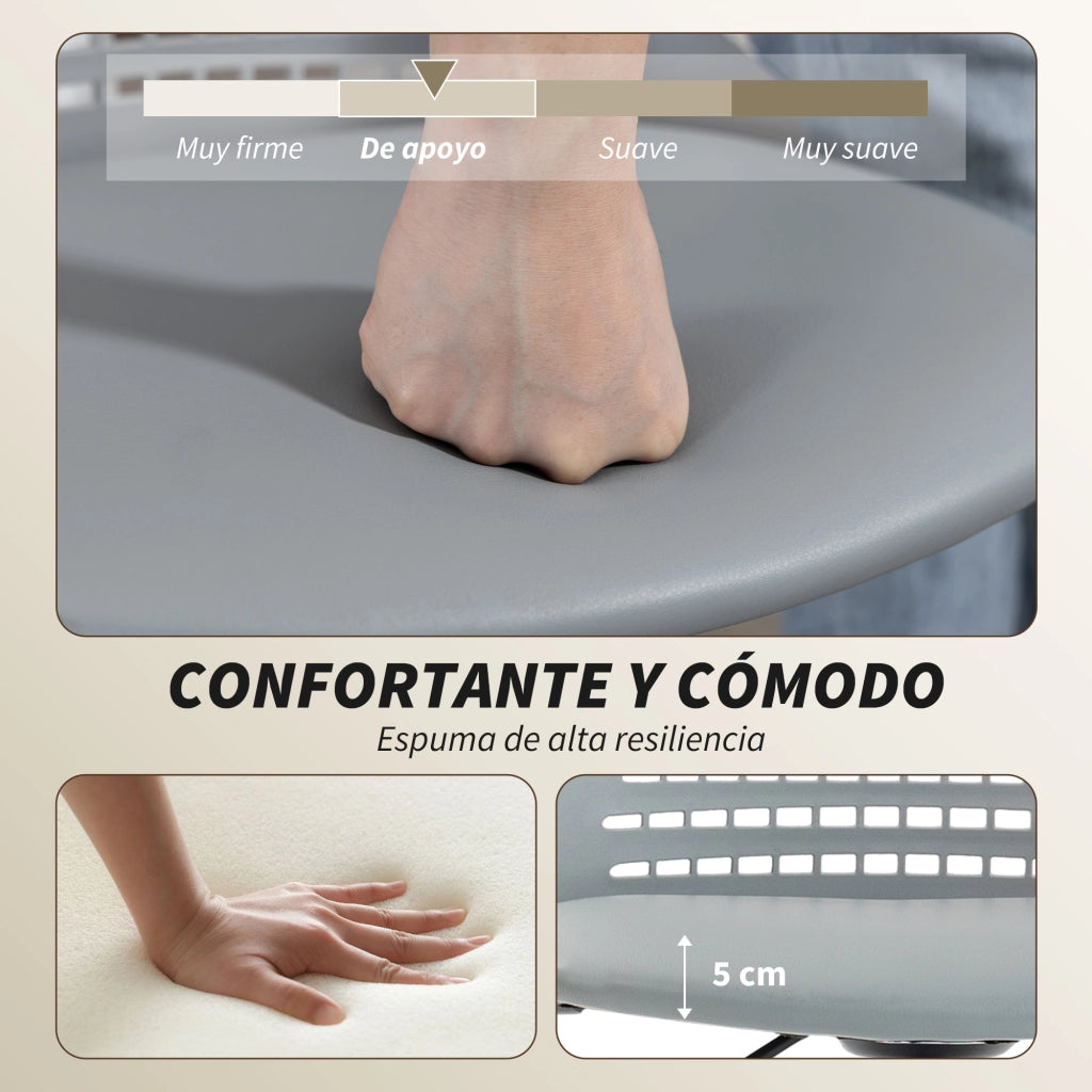 Sedia da Ufficio Girevole con Schienale ¨C Zephmum ¨C Grigio
