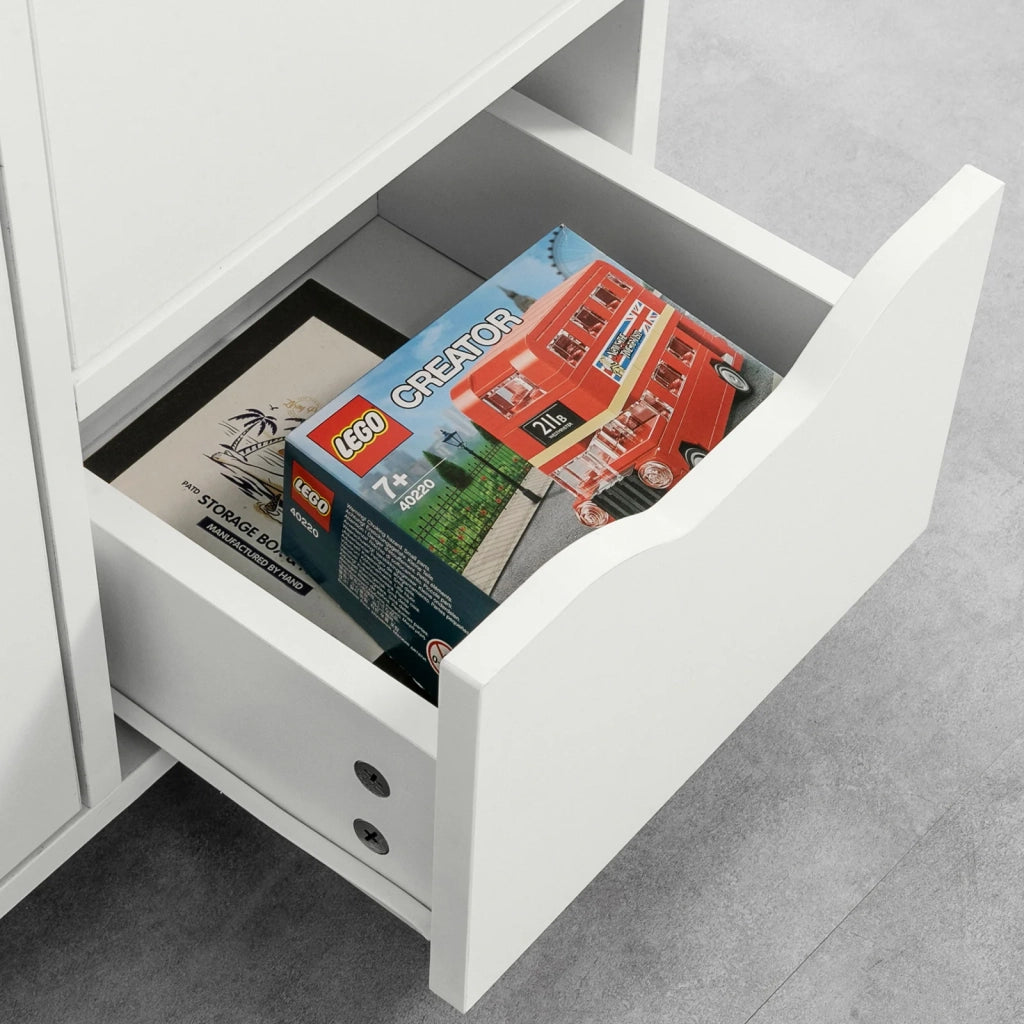 Carrello Tavolino da salotto Comodino Piccolo Comodino Bianco Comodini L60*P35*A70cm FBT105-W