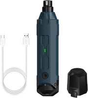 Elettroscalpello silenzioso per animali domestici, adatto per gatti e cani, con illuminazione e batteria ricaricabile.