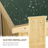 Armadio Mobile Portaoggetti da Giardino 87x46,5x160 cm in Legno