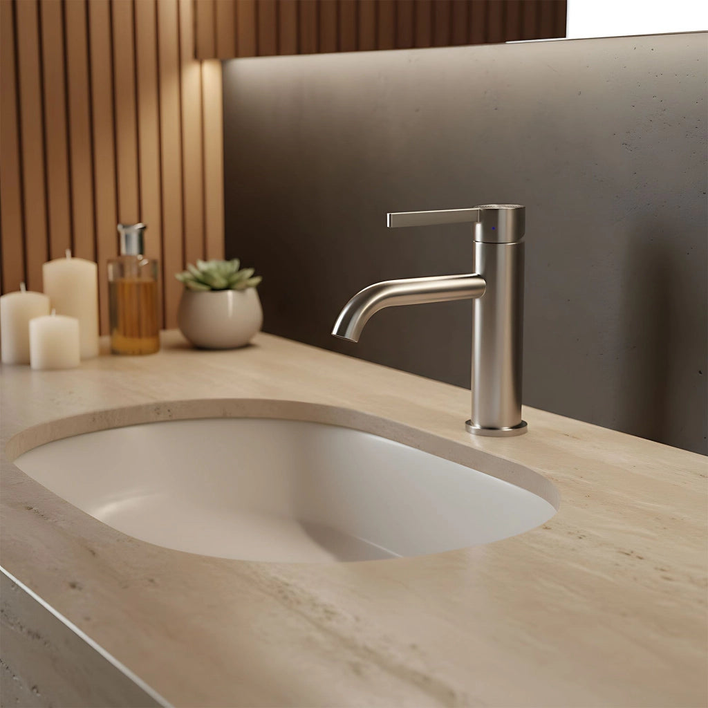 Rubinetto Da Lavabo Rea Foster Nickel Brush Low