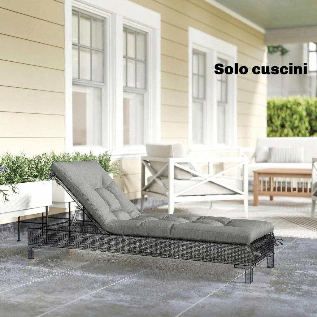 Cuscino per Poltrona da Giardino ¨C zephmum ¨C Grigio Chiaro
