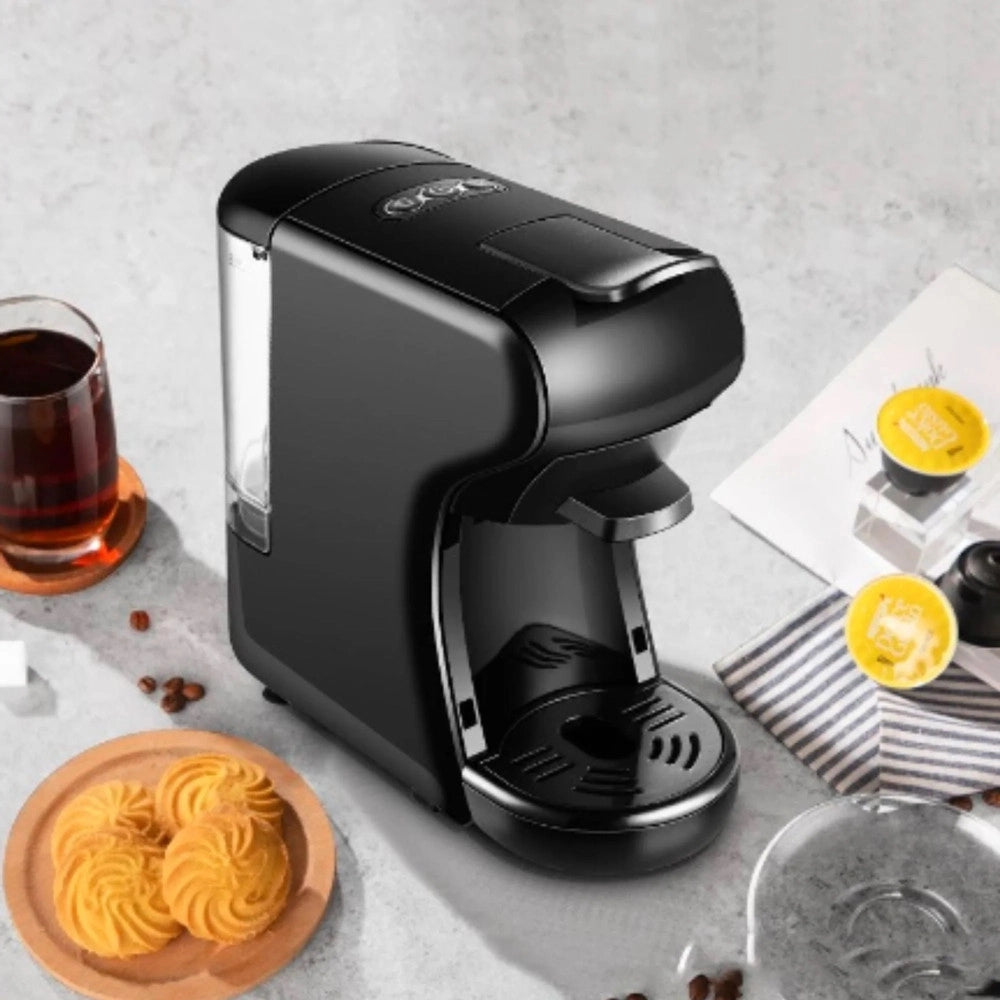 Trade Shop - Macchina Da Caffè 1450w 4in1 Capsule Cialde Compatibile Nespresso Dolce Gusto A Modo Mio -