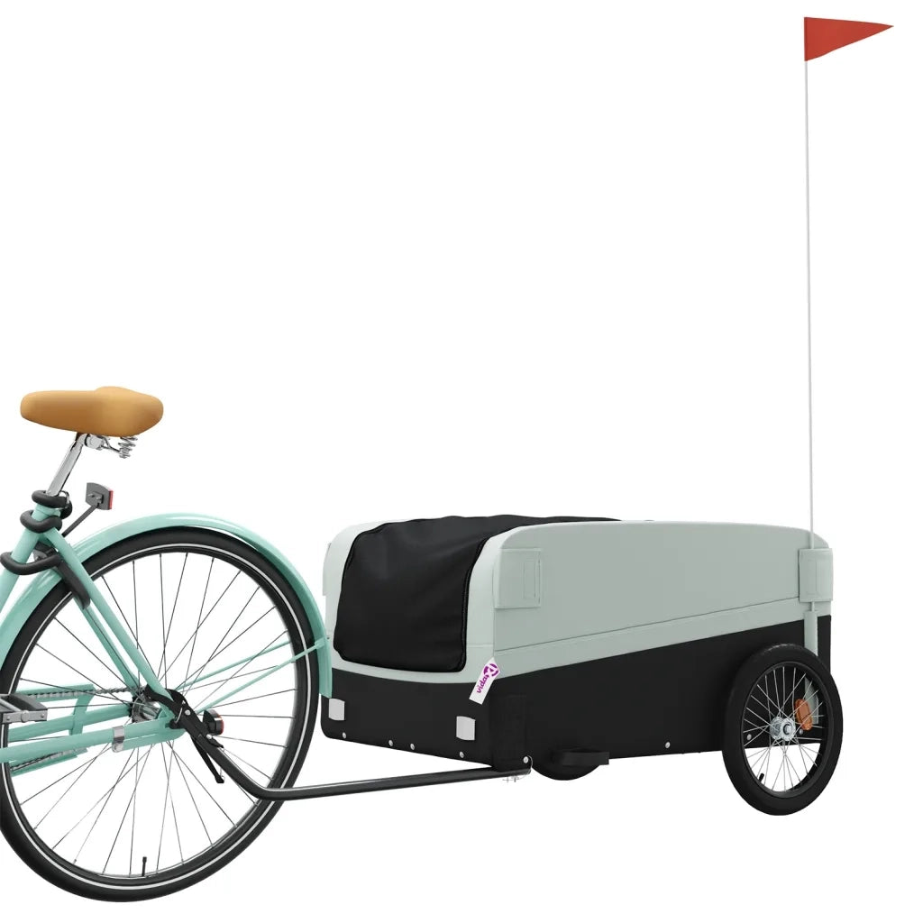 Rimorchio da Bici Nero e Grigio 45 kg in Ferro CFW5269884