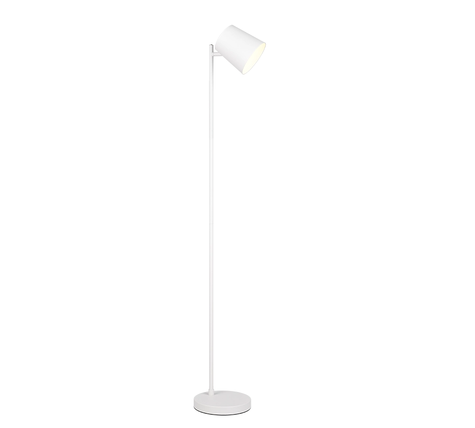 Piantana LED ricaricabile, metallo, bianco, H 125 cm, Blake