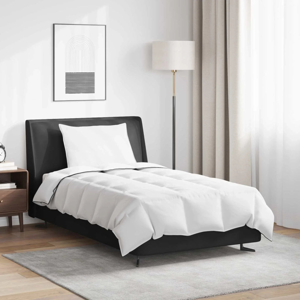 Piumone | Duvet Invernale con cuscino 2 pz Bianco Piuma d'anatra