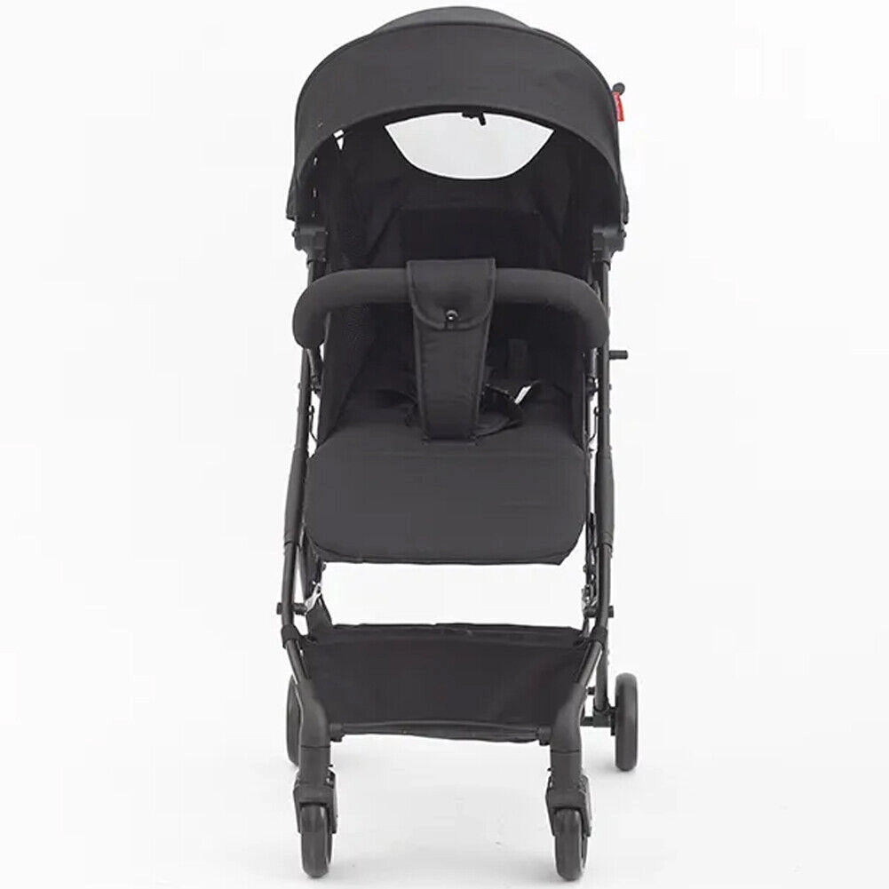 Passeggino Wizy Pro Ultra Leggero Chiusura Facilitata Salvaspazio Portata 15 kg-Nero