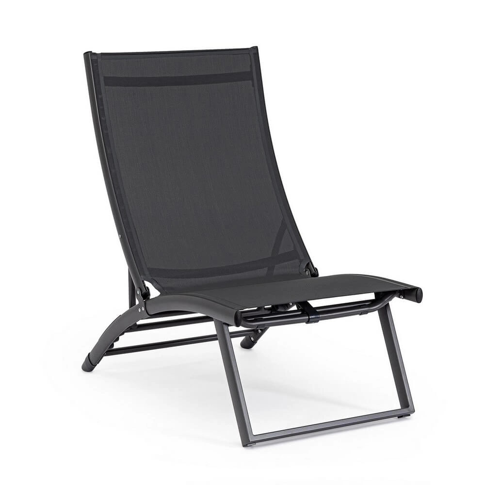 Set di 2 Poltrone Lounge Reclinabili da Esterno in Alluminio e Textilene - TERRA