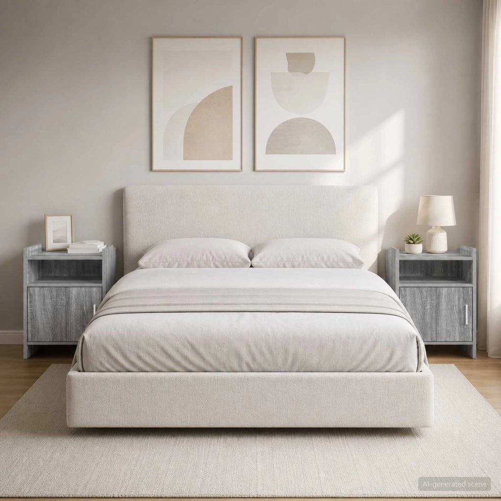Comodini 2 pz Sonoma grigio 40 x 36 x 60 cm 8011046