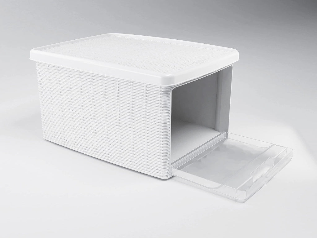 Scatola Multiuso Medium Stefanplast Elegance Bianca 29 x 39 x 21 cm